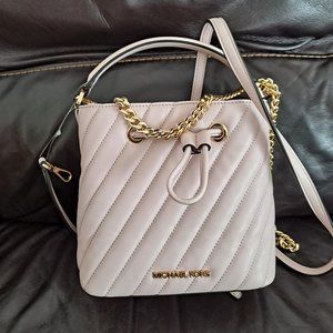 Michael Kors Pink Quilted Crossbody Bag